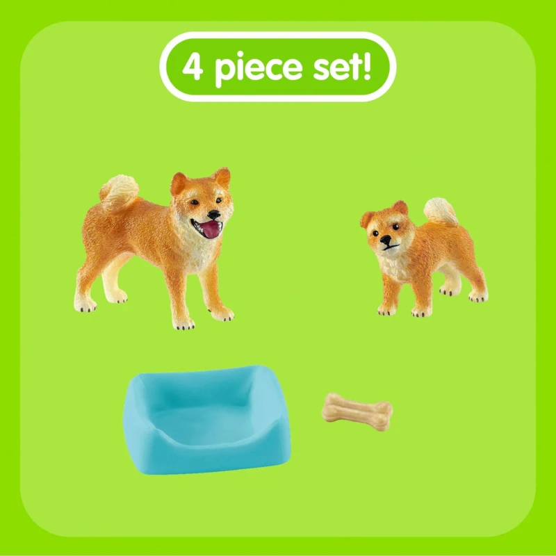 Shiba Inu Schleich 42479 Set 4 Shiba Inu Schleich 42479 Set - Afbeelding 4