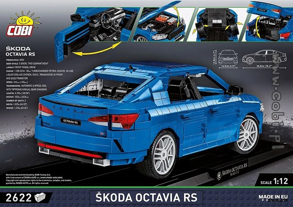 24342 Cobi Bouw Sets koda Octavia RS – Executive Edition 2 24342 Cobi Bouw Sets koda Octavia RS – Executive Edition - Afbeelding 2