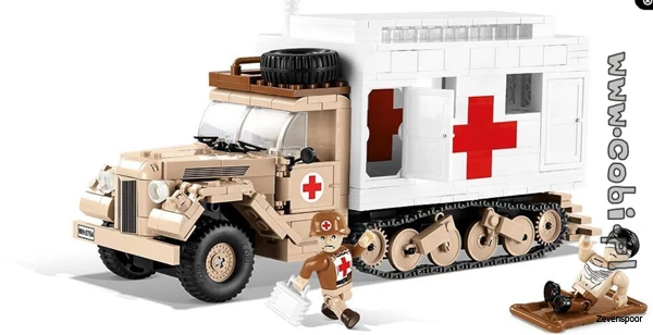 2518 Cobi Bouw Sets Ford V3000S Maultier Ambulance 3 2518 Cobi Bouw Sets Ford V3000S Maultier Ambulance - Afbeelding 3