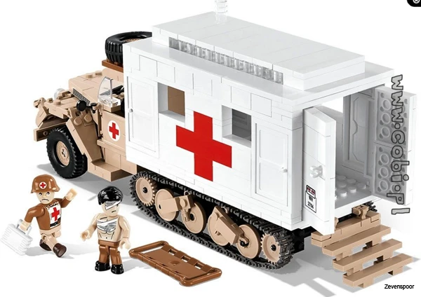 2518 Cobi Bouw Sets Ford V3000S Maultier Ambulance 4 2518 Cobi Bouw Sets Ford V3000S Maultier Ambulance - Afbeelding 4
