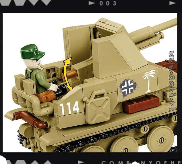3050 Cobi Bouw Sets Marder III Sd.Kfz.139 5 3050 Cobi Bouw Sets Marder III Sd.Kfz.139 - Afbeelding 5