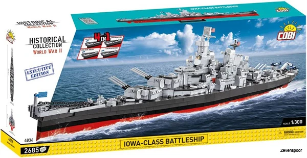 4836 Cobi WWII IOWA-CLASS BATTLESHIP- EXECUTIVE EDITION 1 4836 Cobi WWII IOWA-CLASS BATTLESHIP- EXECUTIVE EDITION