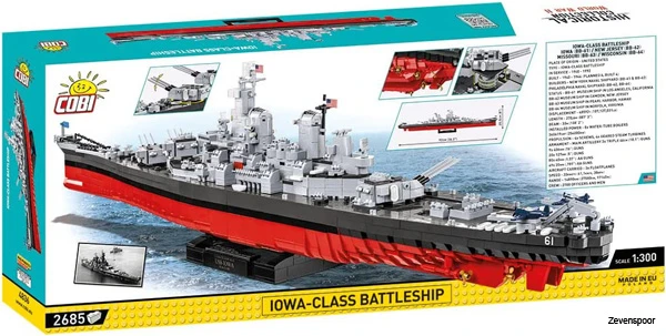 4836 Cobi WWII IOWA-CLASS BATTLESHIP- EXECUTIVE EDITION 10 4836 Cobi WWII IOWA-CLASS BATTLESHIP- EXECUTIVE EDITION - Afbeelding 10