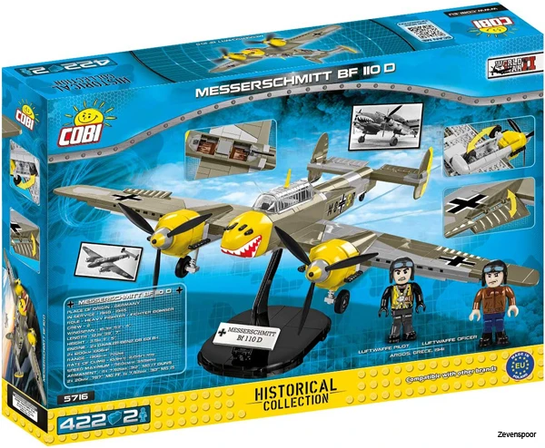 5716 Cobi Bouw Sets Messerschmitt BF110B 2 5716 Cobi Bouw Sets Messerschmitt BF110B - Afbeelding 2